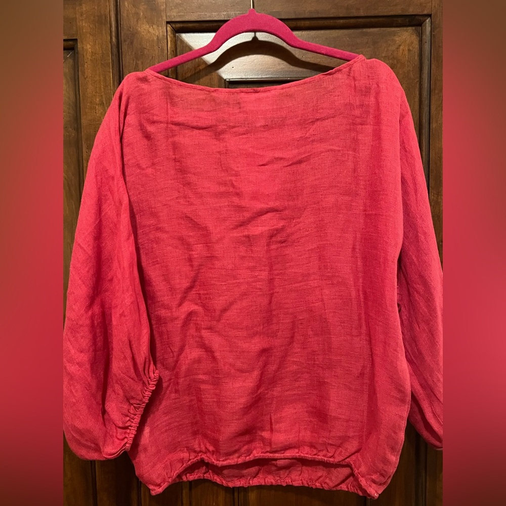 Michell Farmer Linen Blouse NWT